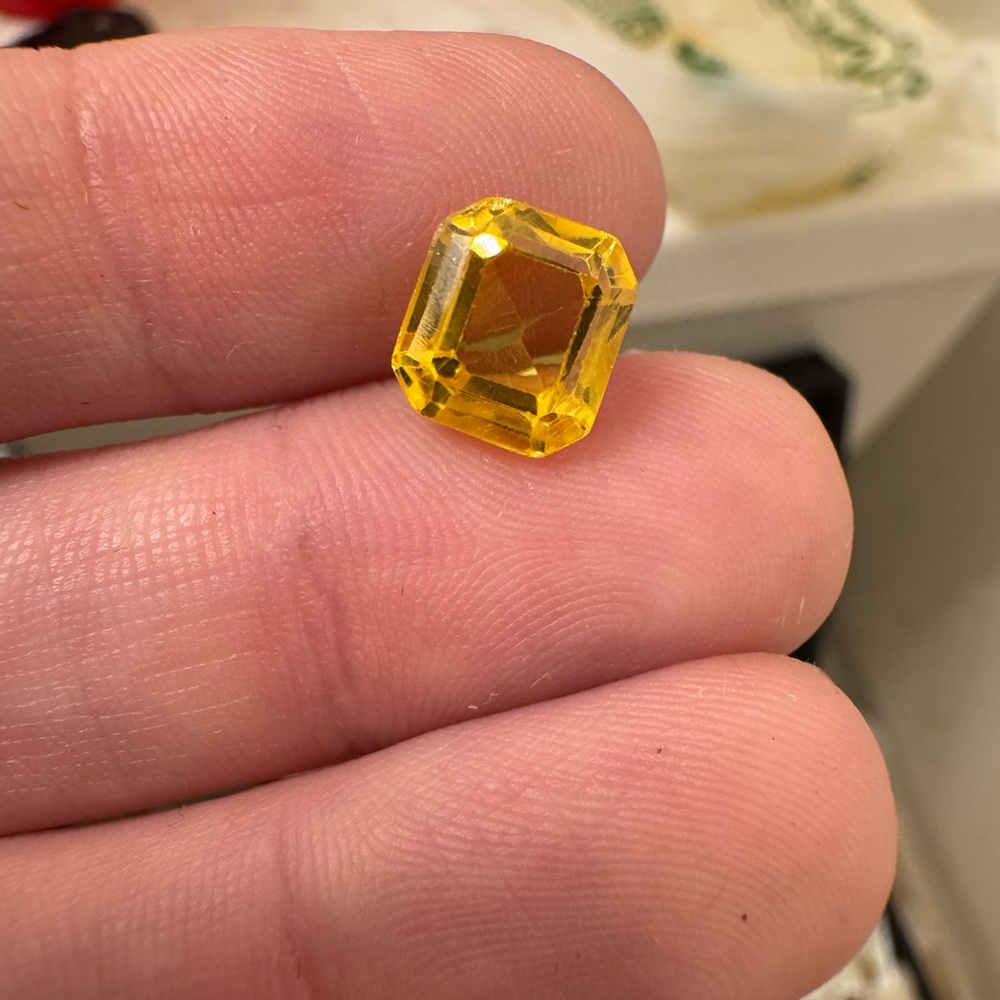 Rare 6.90CTW genuine custom cut tourmaline loose gemstone in gem jar - Picture 12 of 15